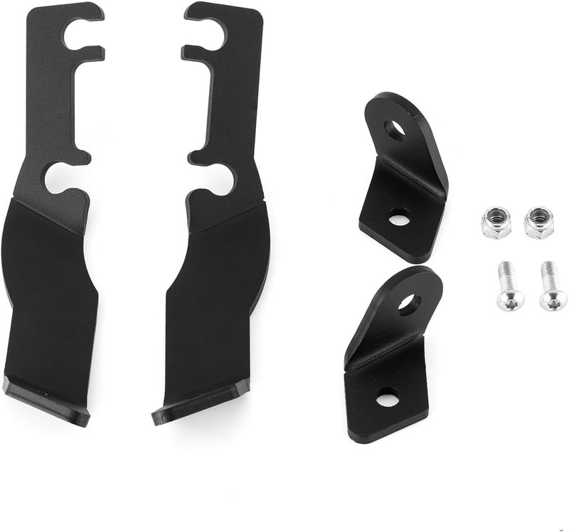 ROMELACK Upper Hood Mount Brackets Ditch LED Light Bracket Compatible with Toyota Tacoma 1995-2004 (Black) - Image 5
